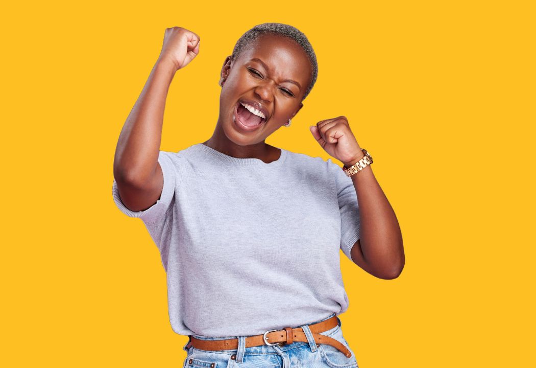 Happy Women, cheering