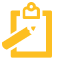 Icon illustration of a clipboard